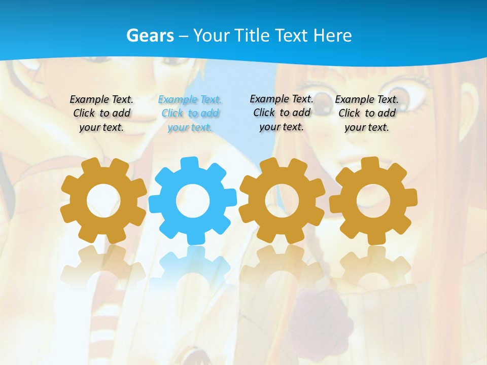 A Couple Of People Sitting At A Table With A Cake In Front Of Them PowerPoint Template