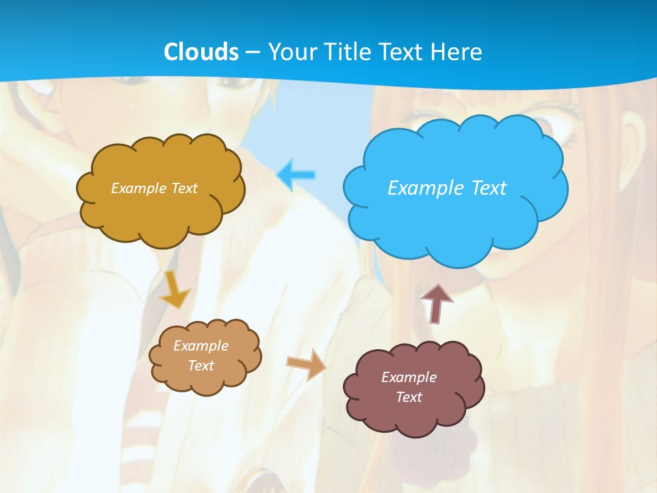 A Couple Of People Sitting At A Table With A Cake In Front Of Them PowerPoint Template