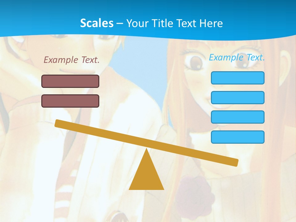 A Couple Of People Sitting At A Table With A Cake In Front Of Them PowerPoint Template