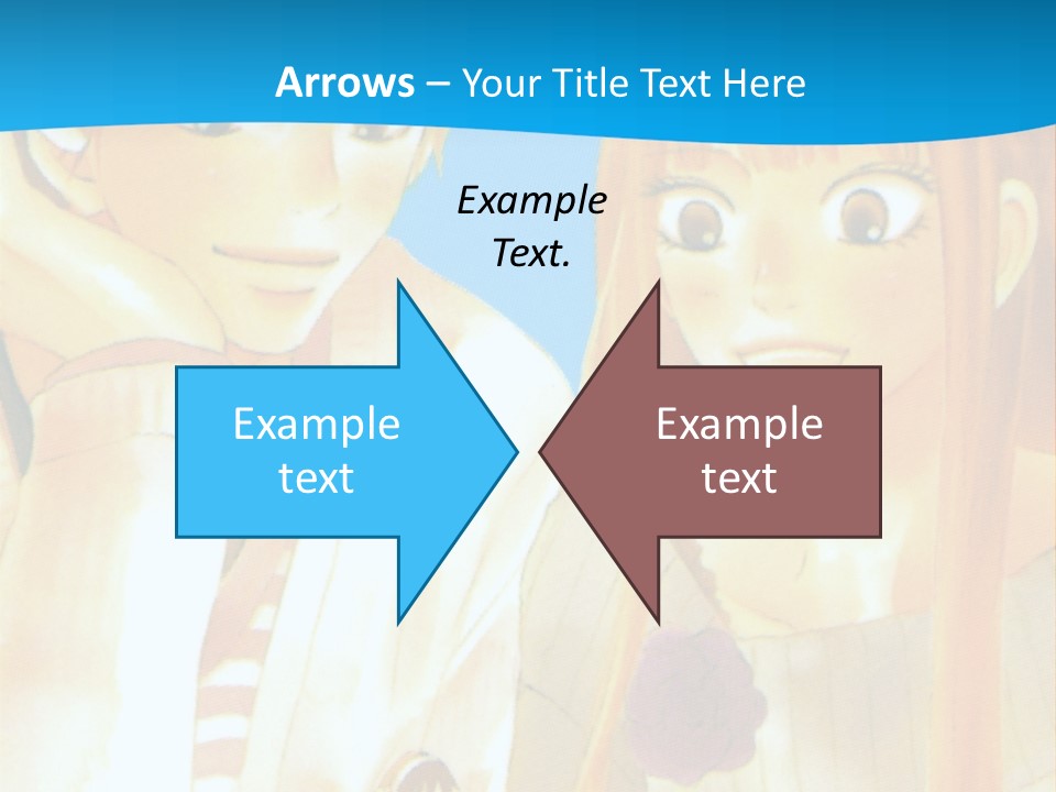 A Couple Of People Sitting At A Table With A Cake In Front Of Them PowerPoint Template