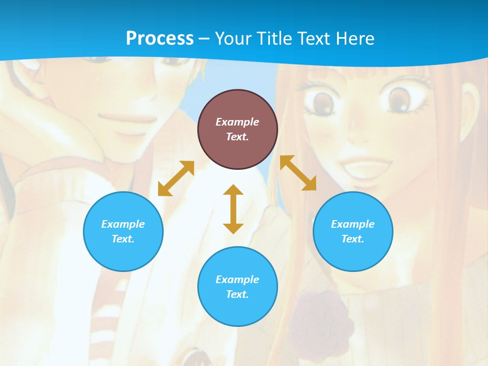 A Couple Of People Sitting At A Table With A Cake In Front Of Them PowerPoint Template