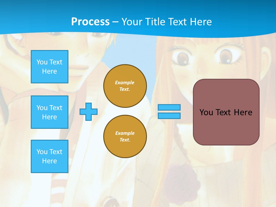 A Couple Of People Sitting At A Table With A Cake In Front Of Them PowerPoint Template