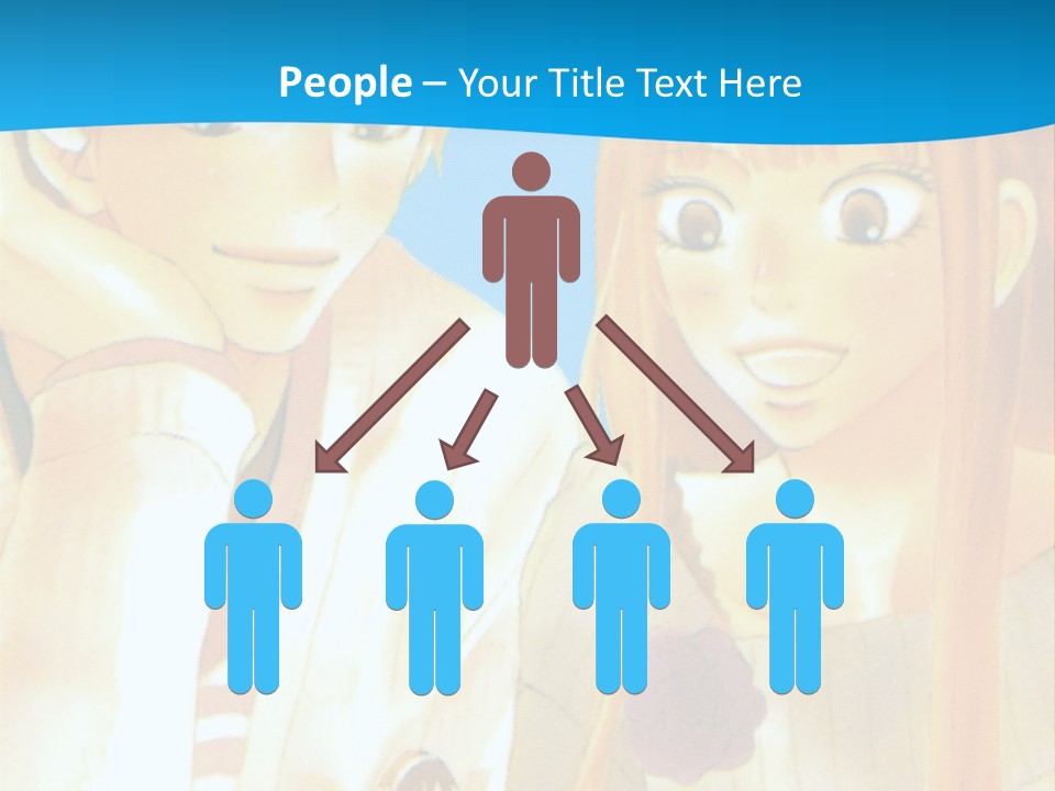 A Couple Of People Sitting At A Table With A Cake In Front Of Them PowerPoint Template