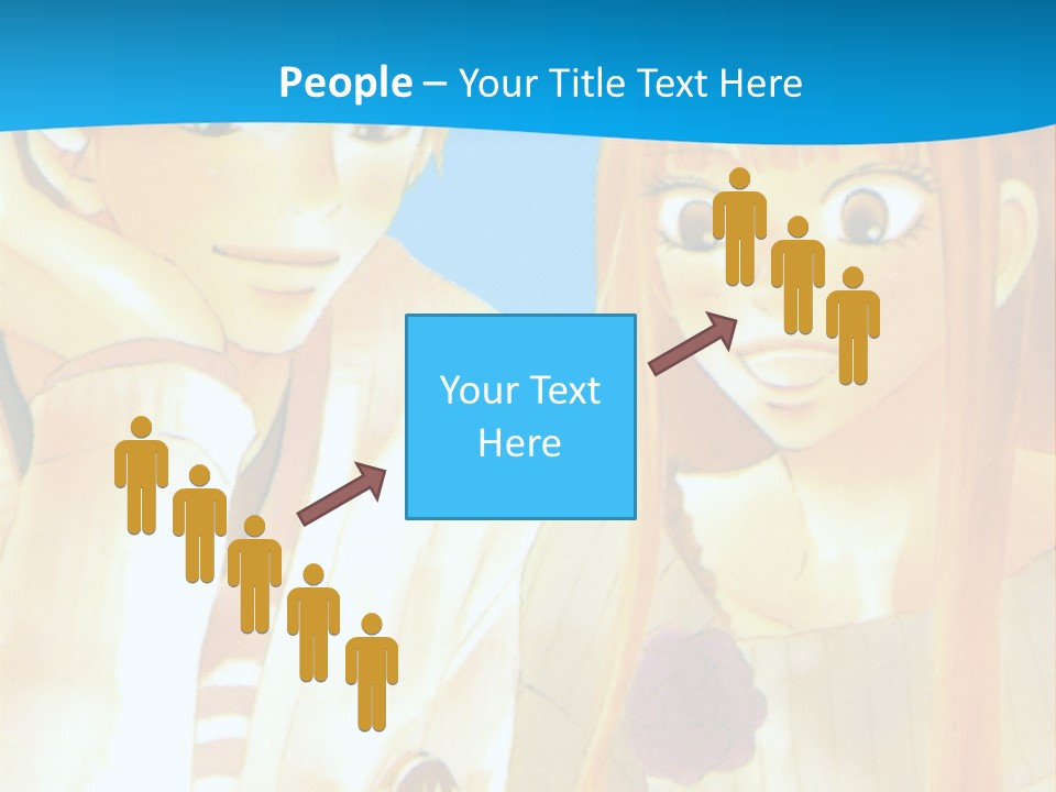 A Couple Of People Sitting At A Table With A Cake In Front Of Them PowerPoint Template