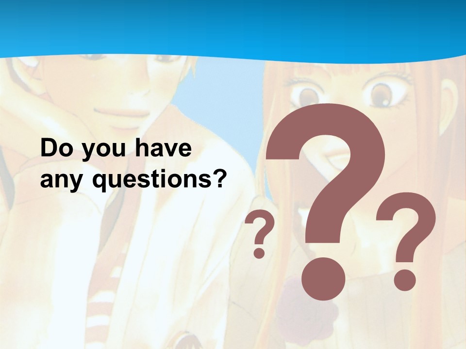 A Couple Of People Sitting At A Table With A Cake In Front Of Them PowerPoint Template