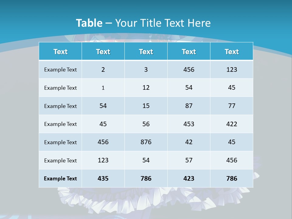 A Girl In A Blue Dress Is Holding An Umbrella PowerPoint Template