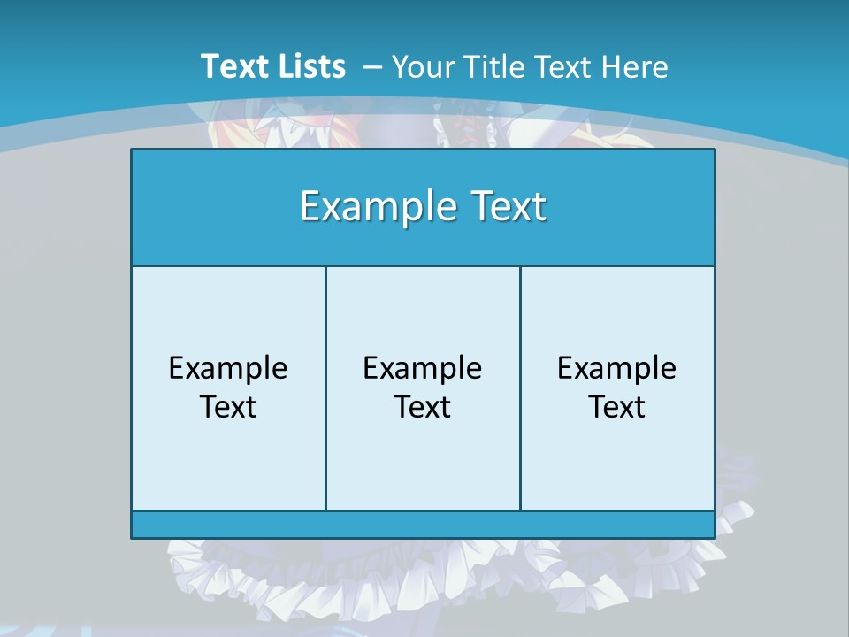 A Girl In A Blue Dress Is Holding An Umbrella PowerPoint Template