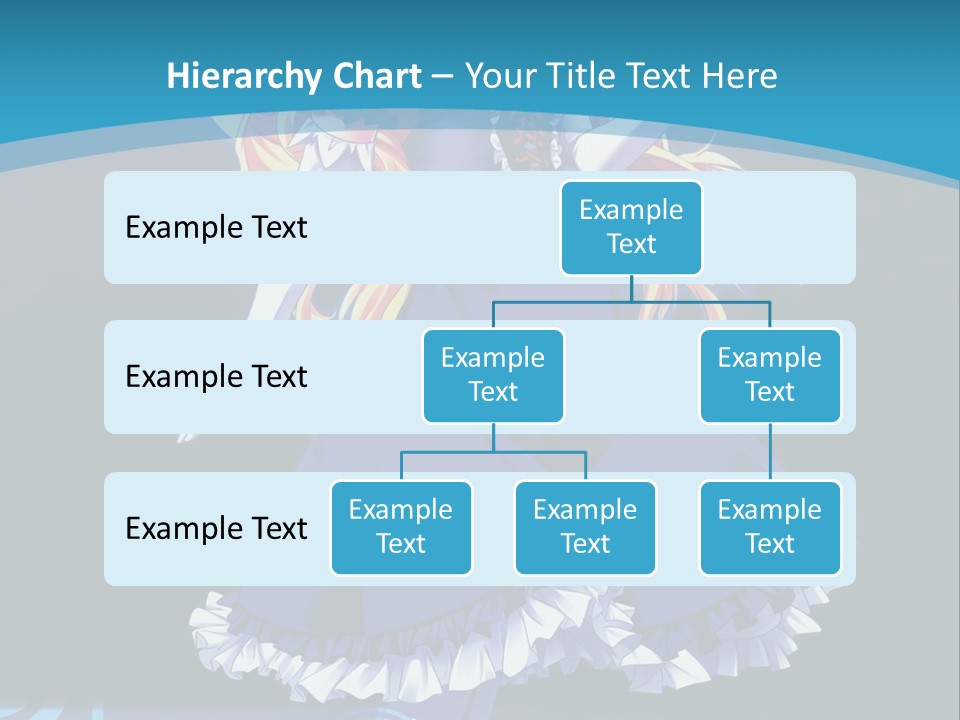 A Girl In A Blue Dress Is Holding An Umbrella PowerPoint Template