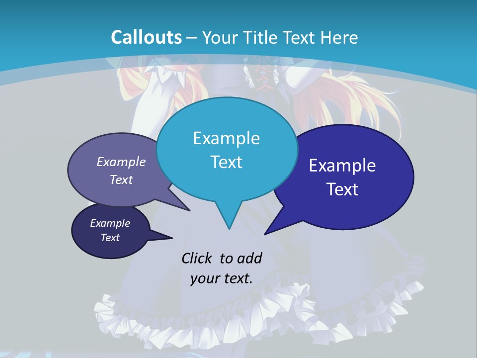 A Girl In A Blue Dress Is Holding An Umbrella PowerPoint Template