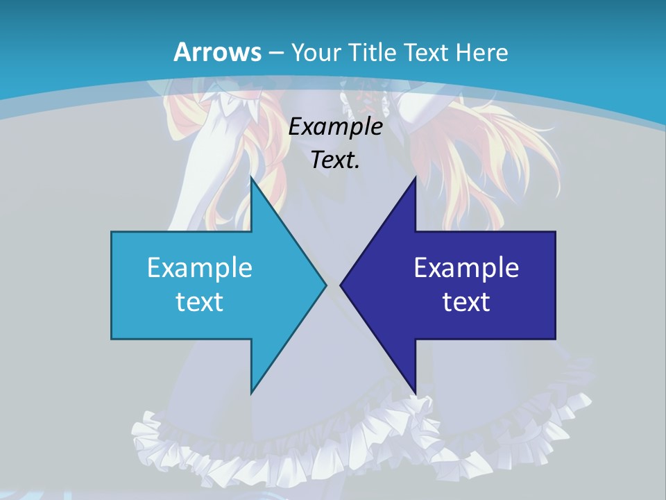 A Girl In A Blue Dress Is Holding An Umbrella PowerPoint Template