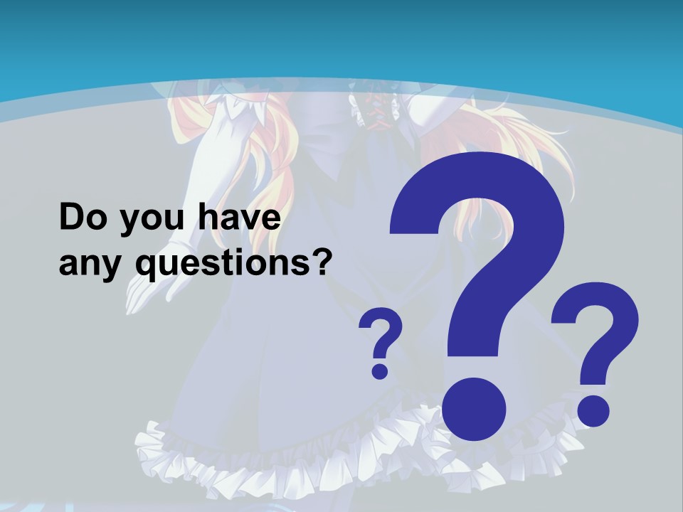 A Girl In A Blue Dress Is Holding An Umbrella PowerPoint Template