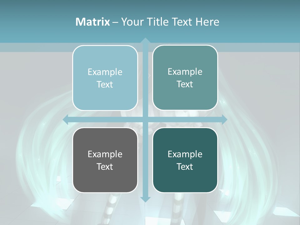 A Girl With Long Hair Is Standing In Front Of A Blue Background PowerPoint Template