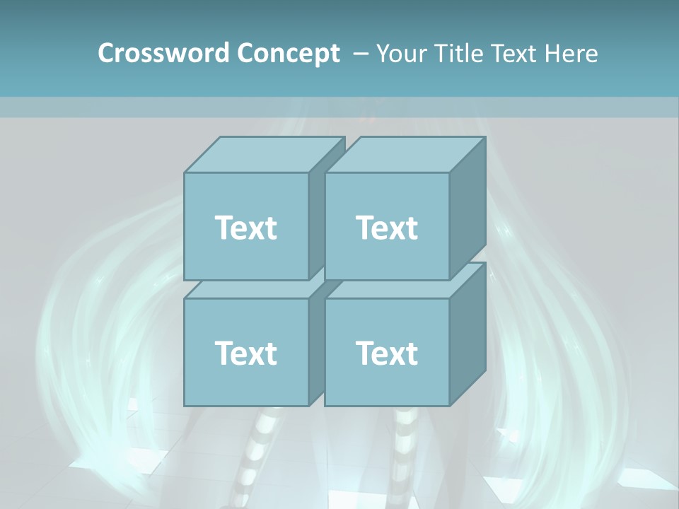 A Girl With Long Hair Is Standing In Front Of A Blue Background PowerPoint Template