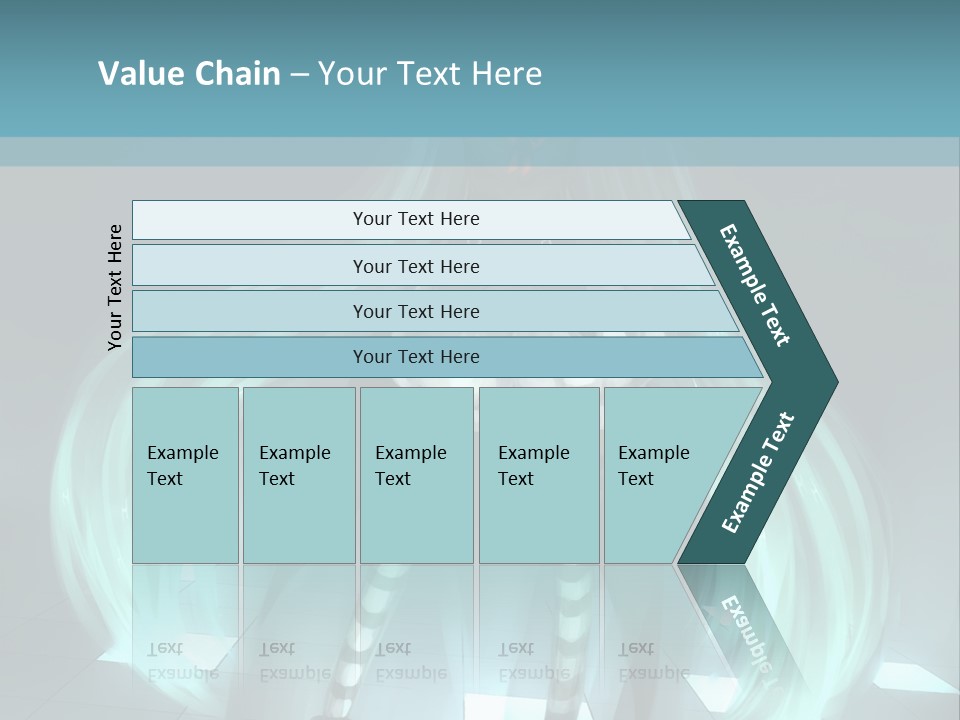 A Girl With Long Hair Is Standing In Front Of A Blue Background PowerPoint Template