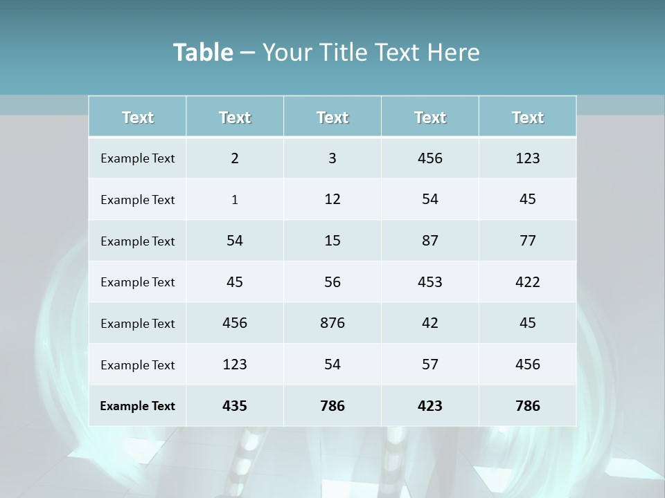 A Girl With Long Hair Is Standing In Front Of A Blue Background PowerPoint Template