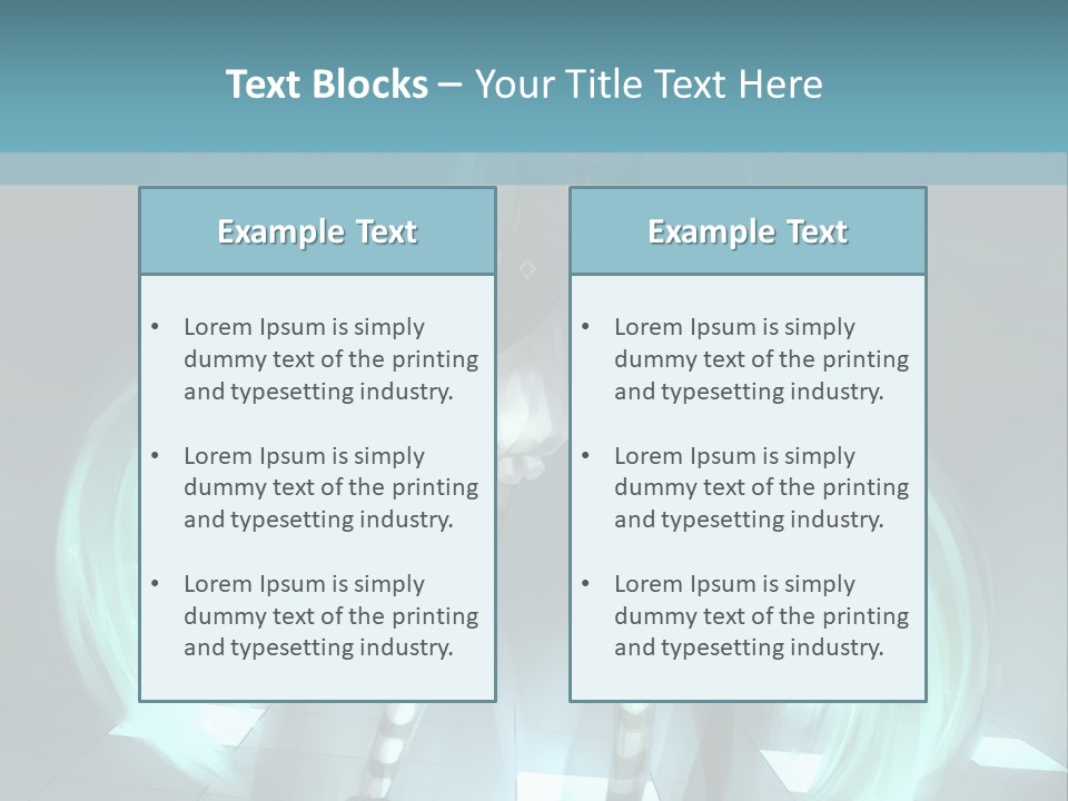 A Girl With Long Hair Is Standing In Front Of A Blue Background PowerPoint Template