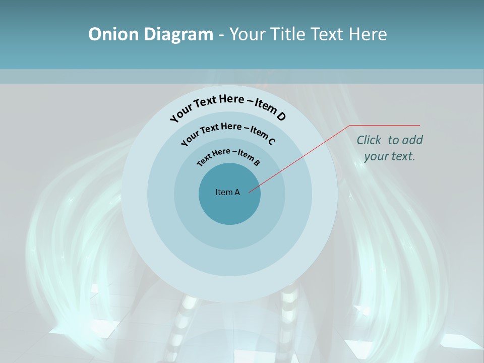 A Girl With Long Hair Is Standing In Front Of A Blue Background PowerPoint Template