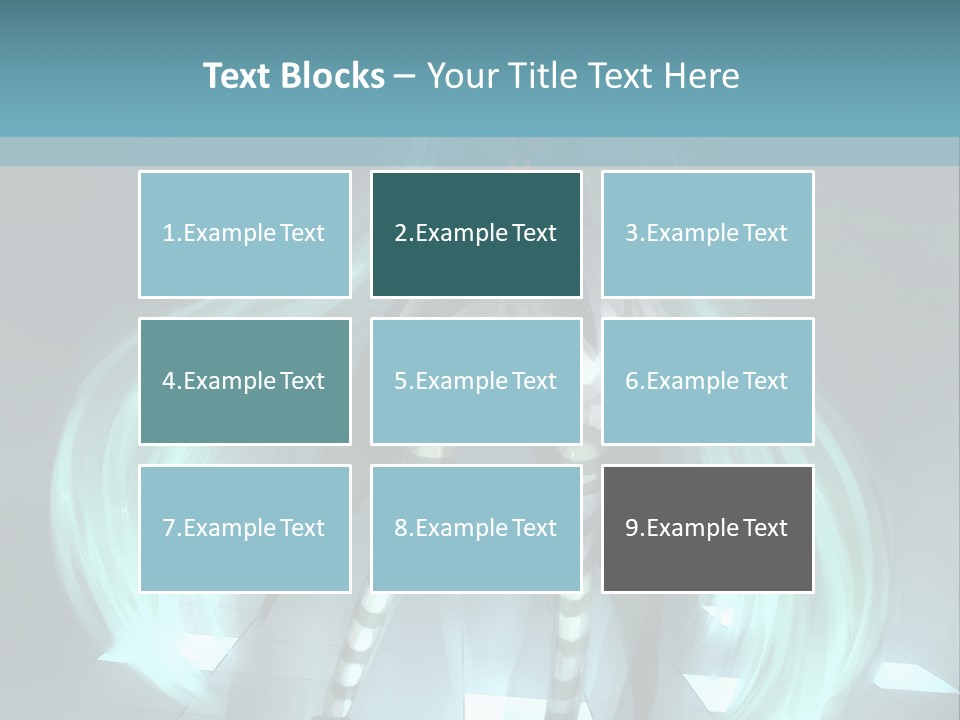 A Girl With Long Hair Is Standing In Front Of A Blue Background PowerPoint Template