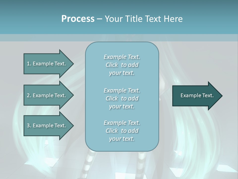 A Girl With Long Hair Is Standing In Front Of A Blue Background PowerPoint Template