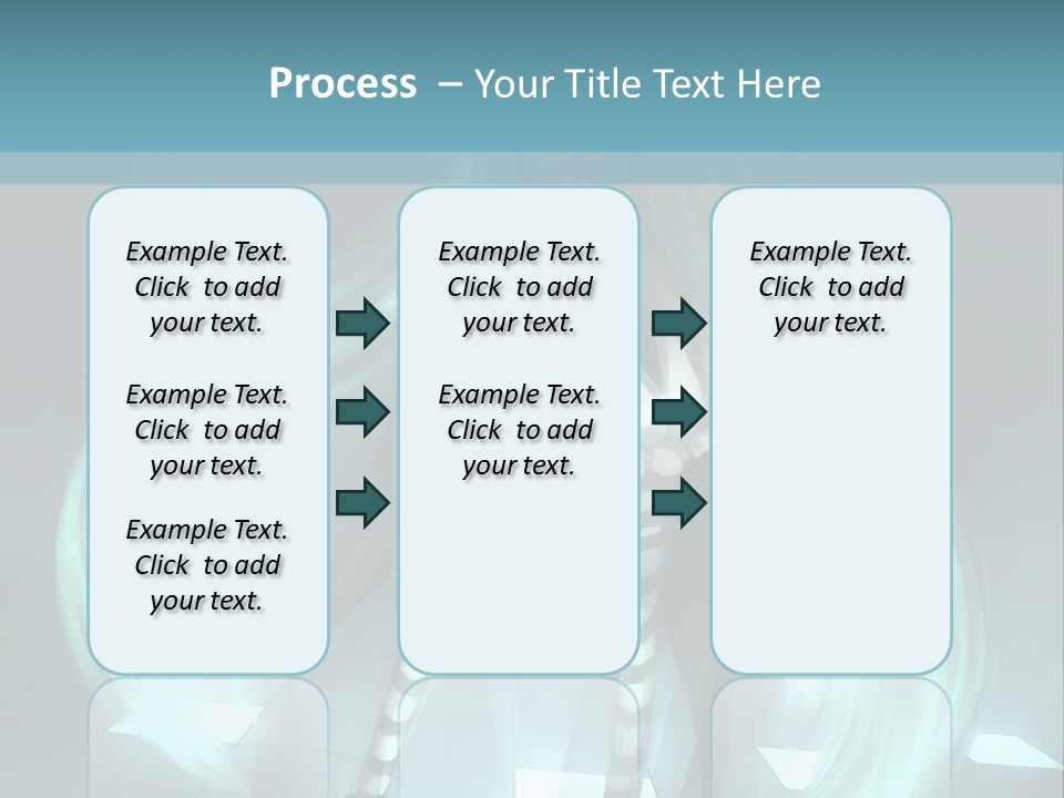 A Girl With Long Hair Is Standing In Front Of A Blue Background PowerPoint Template