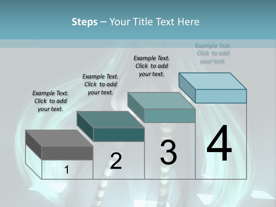 A Girl With Long Hair Is Standing In Front Of A Blue Background PowerPoint Template