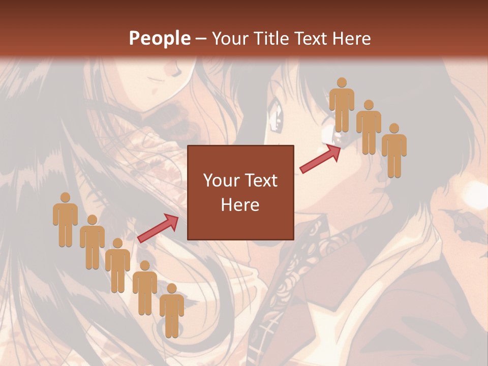 A Couple Of People That Are Standing Next To Each Other PowerPoint Template