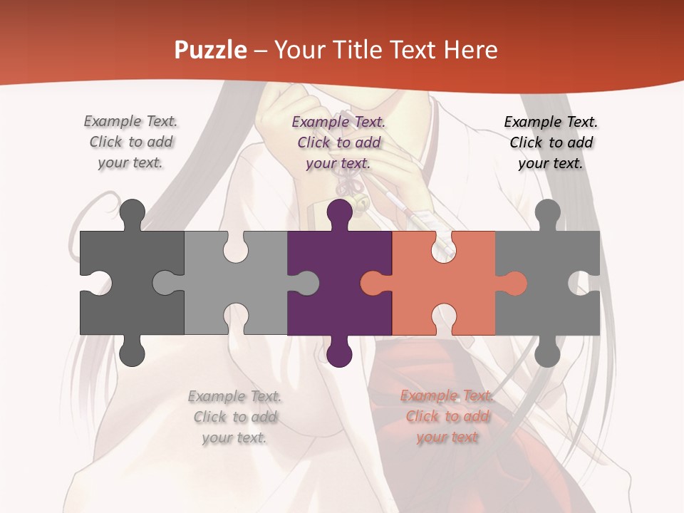 A Girl With Long Hair Holding A Sword PowerPoint Template