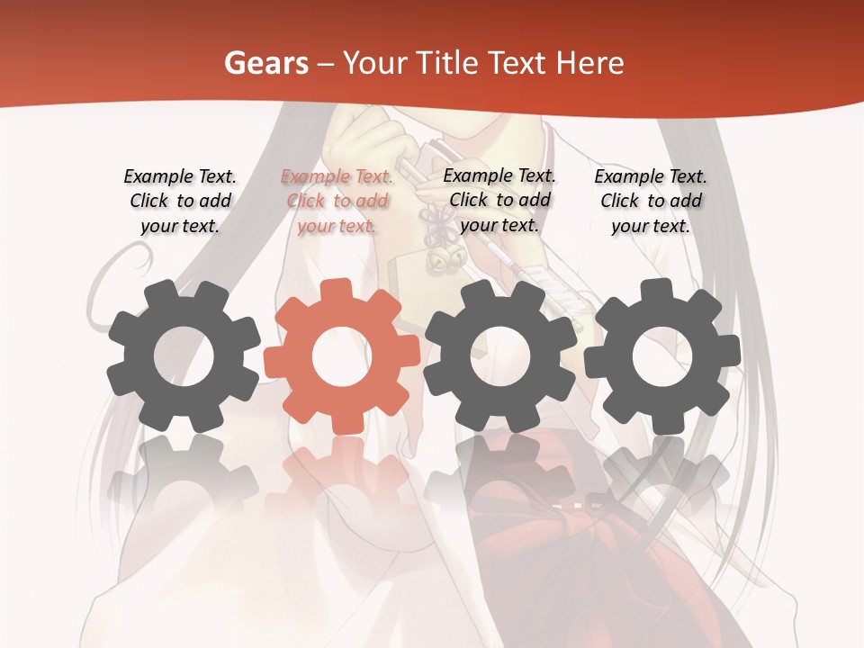 A Girl With Long Hair Holding A Sword PowerPoint Template