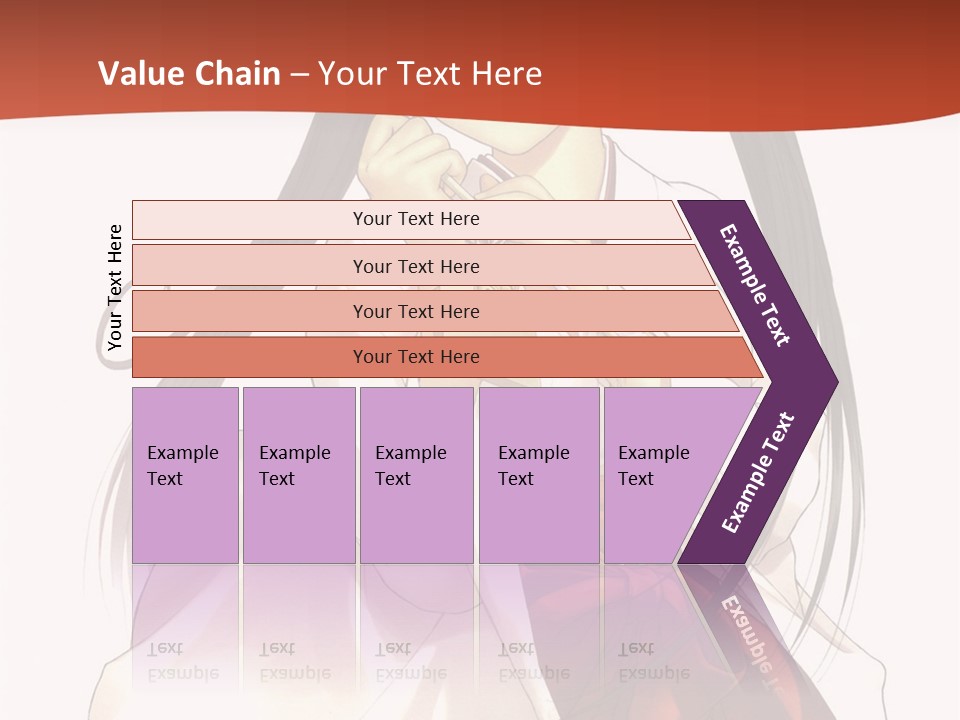 A Girl With Long Hair Holding A Sword PowerPoint Template