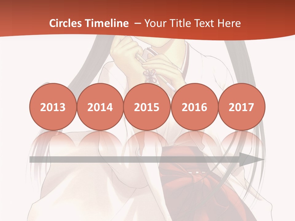 A Girl With Long Hair Holding A Sword PowerPoint Template