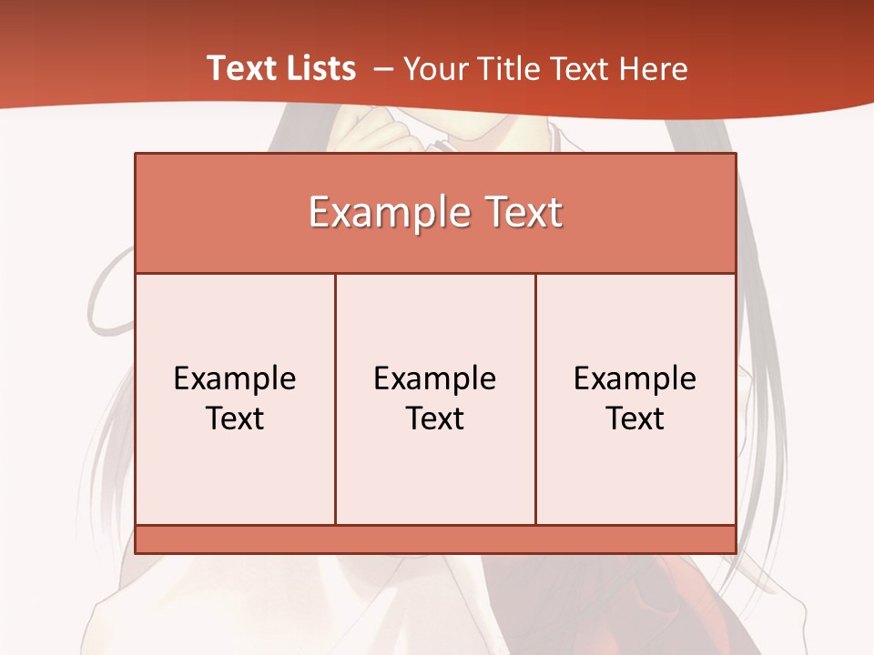 A Girl With Long Hair Holding A Sword PowerPoint Template