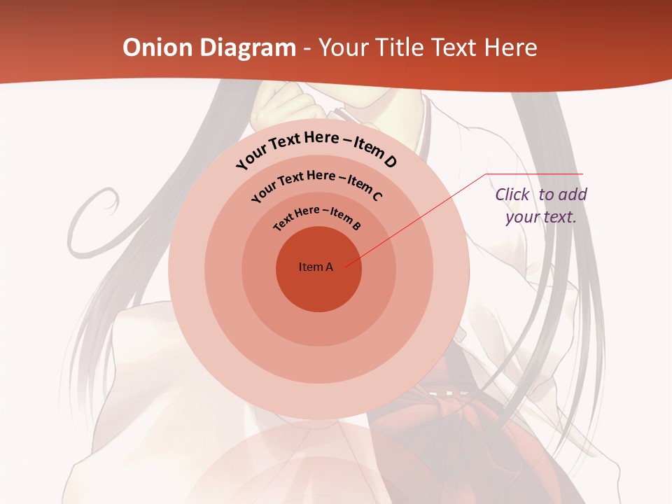 A Girl With Long Hair Holding A Sword PowerPoint Template