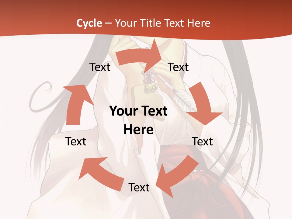 A Girl With Long Hair Holding A Sword PowerPoint Template