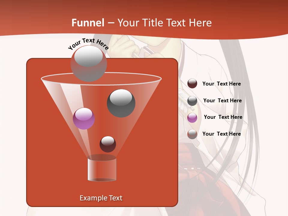 A Girl With Long Hair Holding A Sword PowerPoint Template