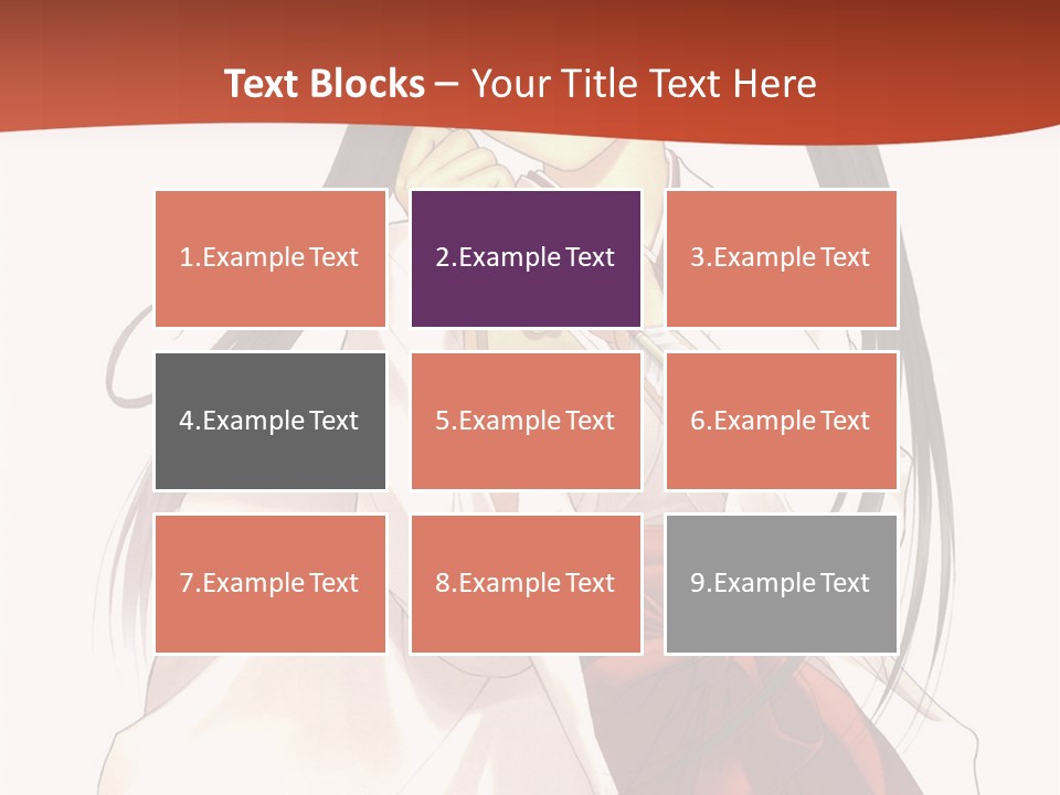 A Girl With Long Hair Holding A Sword PowerPoint Template