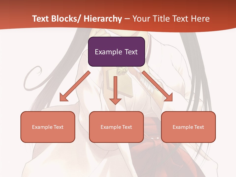 A Girl With Long Hair Holding A Sword PowerPoint Template