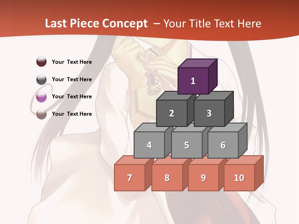 A Girl With Long Hair Holding A Sword PowerPoint Template