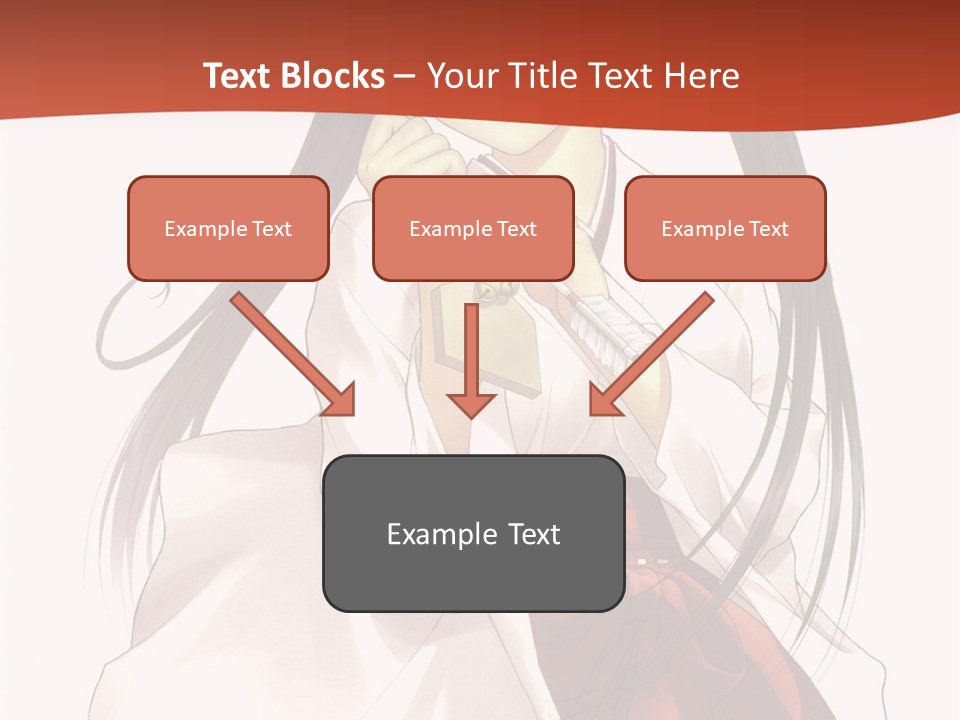 A Girl With Long Hair Holding A Sword PowerPoint Template