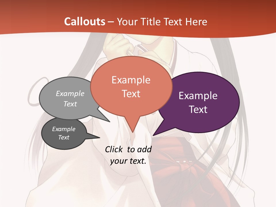 A Girl With Long Hair Holding A Sword PowerPoint Template