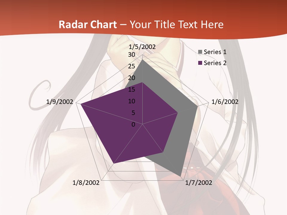 A Girl With Long Hair Holding A Sword PowerPoint Template