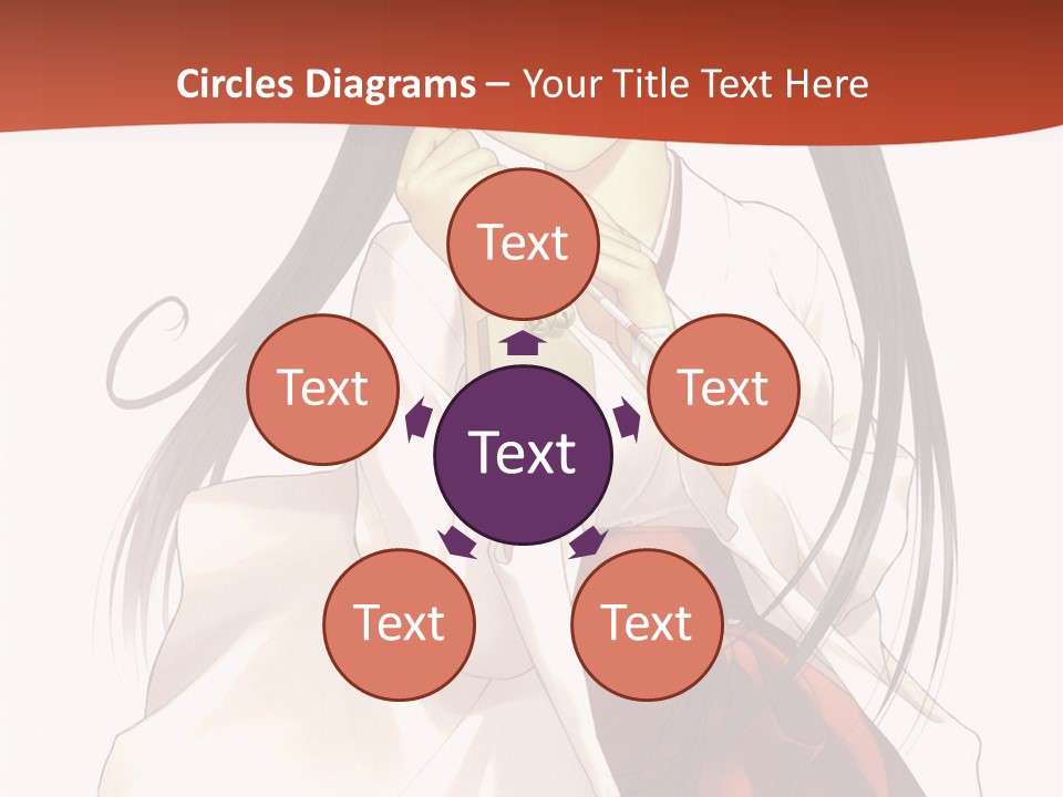 A Girl With Long Hair Holding A Sword PowerPoint Template