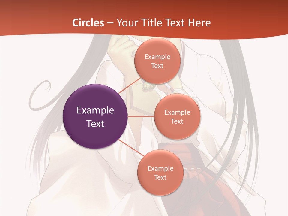 A Girl With Long Hair Holding A Sword PowerPoint Template