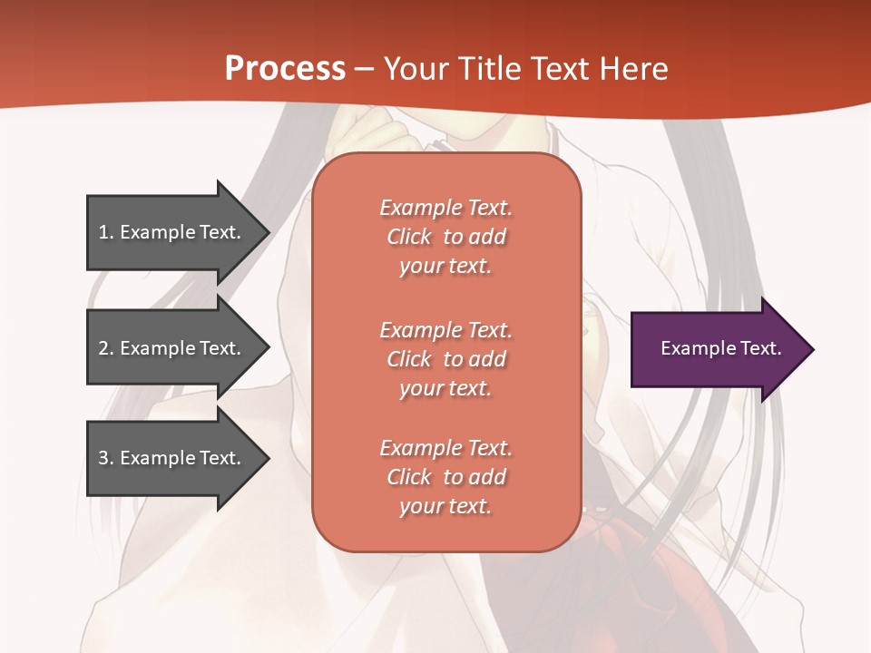 A Girl With Long Hair Holding A Sword PowerPoint Template