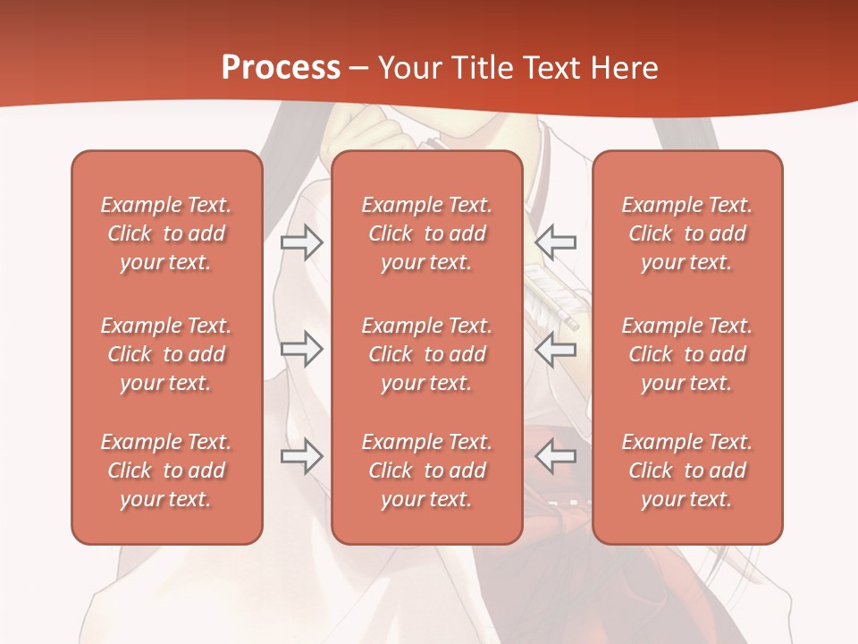 A Girl With Long Hair Holding A Sword PowerPoint Template