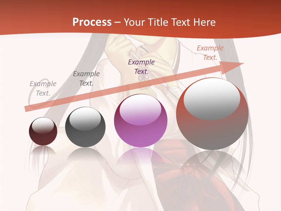 A Girl With Long Hair Holding A Sword PowerPoint Template