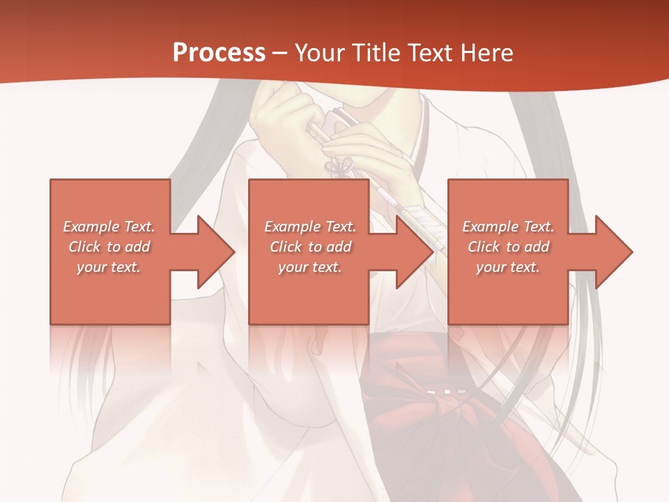 A Girl With Long Hair Holding A Sword PowerPoint Template