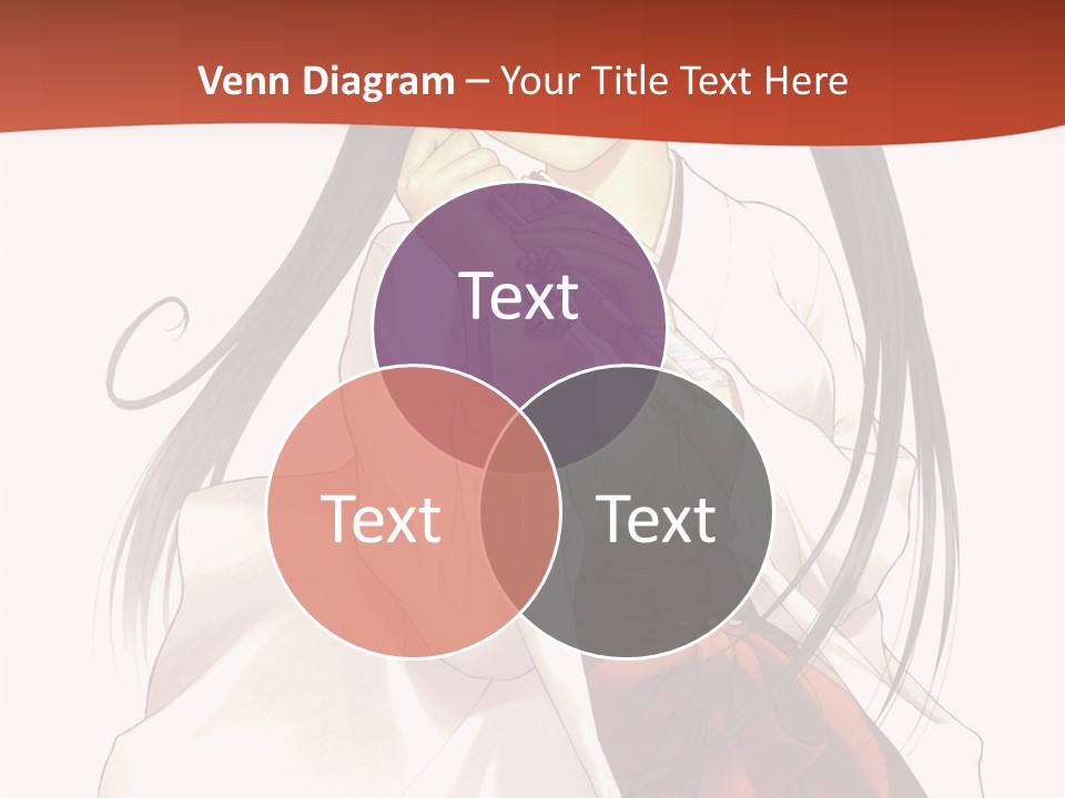 A Girl With Long Hair Holding A Sword PowerPoint Template