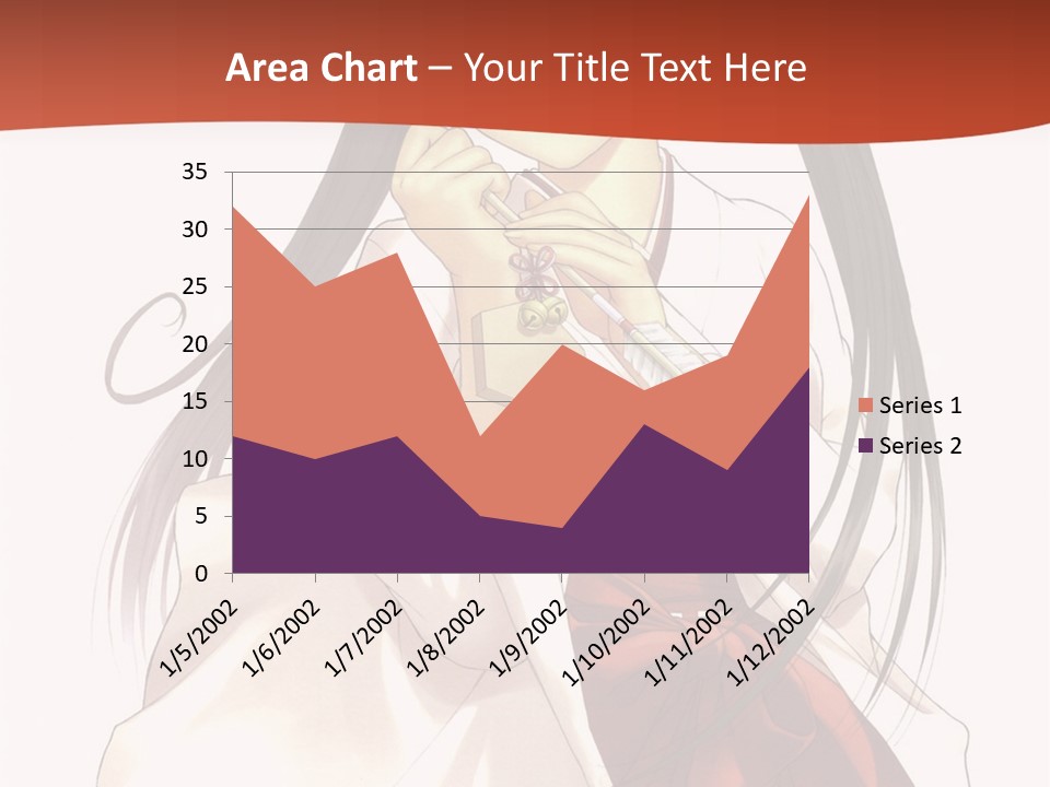 A Girl With Long Hair Holding A Sword PowerPoint Template