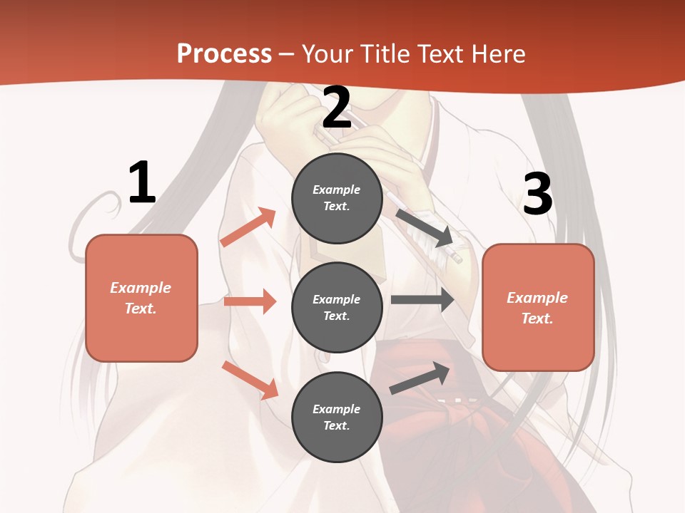 A Girl With Long Hair Holding A Sword PowerPoint Template