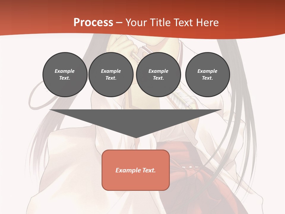 A Girl With Long Hair Holding A Sword PowerPoint Template